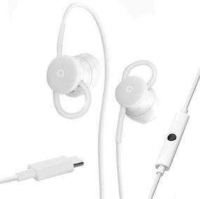 img 2 attached to 🎧 Google USB-C Wired Digital Earbud Headset for Pixel Phones - White: Unleash Unparalleled Sound Quality with Cutting-Edge USB-C Connectivity