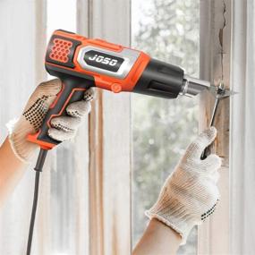 img 2 attached to 🔥 Heat Gun JOSO Professional BS1363 Certified Hot Air Gun | 2 Temperature Modes 350°C (1000W) & 600°C (2000W) | Max Wind Speed 500L/min | 5 Nozzle Set | Ideal for Paint Stripping, Pipe Soldering & Shrinking