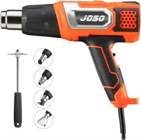 img 4 attached to 🔥 Heat Gun JOSO Professional BS1363 Certified Hot Air Gun | 2 Temperature Modes 350°C (1000W) & 600°C (2000W) | Max Wind Speed 500L/min | 5 Nozzle Set | Ideal for Paint Stripping, Pipe Soldering & Shrinking