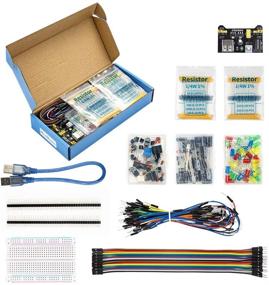 img 3 attached to Explore the Versatile REXQualis Electronics Basic Kit: Power Supply, Breadboard, Jumper Wire, LED, Resistor, and Over 300 Sensor Components for Exciting Electronic Projects!