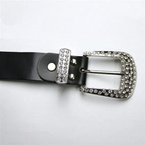 img 2 attached to Rhinestone Jeweled Studded AMI VEIL Women's Accessories for Belts