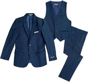 img 3 attached to Customizable Complete Set: Spring Notion Boys' 👔 Slim Fit Suit 3-Piece Set - Optimize Your Search!