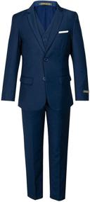 img 4 attached to Customizable Complete Set: Spring Notion Boys' 👔 Slim Fit Suit 3-Piece Set - Optimize Your Search!