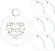 clear acrylic disc keychains plastic logo