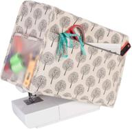 🧵 yarwo sewing machine cover: a protective dust cover with convenient pockets for standard sewing machines and accessories logo