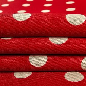 img 2 attached to 🔴 Indoor/Outdoor Fabric by the Yard - Premier Prints Polka Dot American Red