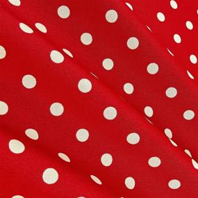 img 3 attached to 🔴 Indoor/Outdoor Fabric by the Yard - Premier Prints Polka Dot American Red