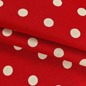 img 1 attached to 🔴 Indoor/Outdoor Fabric by the Yard - Premier Prints Polka Dot American Red