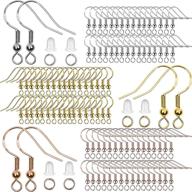 💍 complete earring making kit: 925 sterling silver hooks, jump rings, and silicone backs - 150pcs/75pairs logo