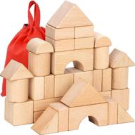 🏗️ construction building with large wooden blocks logo