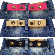 👶 sister's choice: 3 pack of adjustable snap belts for baby and toddler boys & girls pants logo