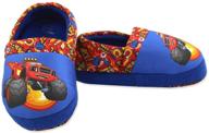 blaze and the monster machines toddler plush aline slippers for boys logo