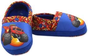 img 4 attached to Blaze and The Monster Machines Toddler Plush Aline Slippers for Boys