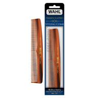 🔧 wahl men's grooming comb for styling beard, moustache & hair - handcrafted with cellulose acetate - smooth, rounded tapered teeth - model 3328 logo