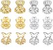 earring lifters adjustable silver gold（crown shaped、butterfly、heart logo