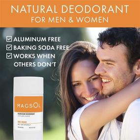 img 3 attached to 🍊 MAGSOL Natural Deodorant for Women & Men - Aluminum-Free and Ultra-Sensitive Women's Deodorant with Magnesium - Baking Soda Free, Sweet Orange Scent