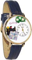 🌟 stunning whimsical gifts quilting watch: gold large-style statement piece logo