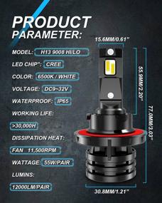 img 1 attached to KATUR H13 9008 Waterproof Conversion