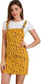 img 4 attached to Allegra Suspender Adjustable Pinafore Corduroy Women's Clothing