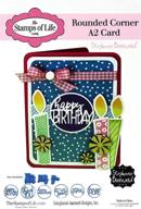🎨 a2 card die set with rounded corners for enhanced card-making and scrapbooking by the stamps of life logo