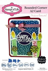 img 2 attached to 🎨 A2 Card Die Set with Rounded Corners for Enhanced Card-Making and Scrapbooking by The Stamps of Life