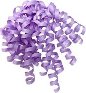 jillson roberts 6-pack lavender self-adhesive grosgrain curly bows in 15 vibrant colors logo