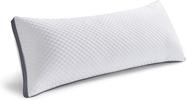 oubonun luxury adjustable full body pillow: premium honey-bomb design for supportive & fluffy comfort, ideal for side sleepers, white-grey side logo