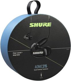 img 2 attached to 🎧 Shure AONIC 215 Sound Isolating Earbuds, Clear Audio, Single Driver, Secure In-Ear Fit, Detachable Cable, Durable Quality, Apple &amp; Android Compatible - Black