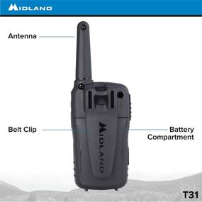 img 1 attached to 📞 Midland - X-TALKER T31VP, 22 Channel FRS Walkie Talkies - Enhanced Range Two Way Radios, 38 Private Codes, & NOAA Weather Alert (Pair Pack) (Black/Red)