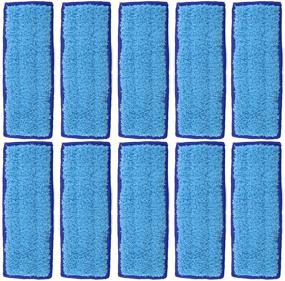 img 4 attached to 🧽 10x Washable Mopping Pads Compatible with iRobot Braava Jet 240 - SING F LTD - HS1034 Cloth Wet Replacment