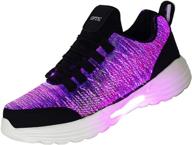 👟 fancy footwork: fiber sneakers for halloween running with built-in charging for men logo