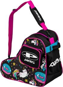 img 1 attached to 🎒 Versatile Pacer Skate Shape Bags for Quad Roller Skates & Inlines