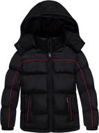 stay warm and stylish: wantdo winter padded quilted puffer boys' clothing logo