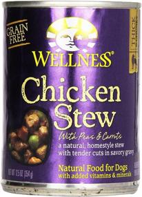 img 4 attached to 🐶 Wellness Dog Food Stew with Peas and Carrots, Chicken, 12.5 oz can