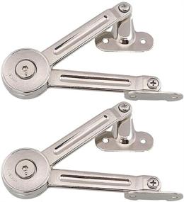 img 4 attached to 🔧 Upgraded Qrity Cabinet Cupboard Furniture Door Lift Stay Support Hinge Damper - Supports Up to 20KG - Opening Angle 75°/90°/110° - Includes Hex Key - Pack of 2