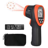🌡️ btmeter bt-1800 non contact pyrometer: high temperature infrared thermometer gun for metal melting furnace, forge, kiln -58°f to 3272°f (not accurate for human temp) logo