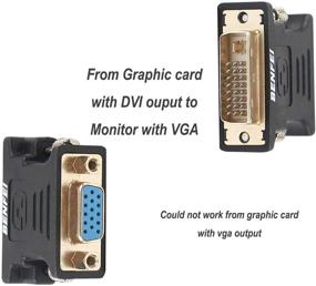 img 3 attached to 🔌 Premium DVI-I to VGA Adapter - Benfei 2 Pack DVI 24+5 to VGA Male to Female Adapter with Gold Plated Cord