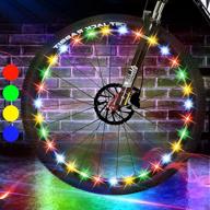 🚲 bike wheel lights led - waterproof front and back bicycle lights 2 pack for night riding. ideal cycling accessories gift set for adults, kids, boys, girls logo