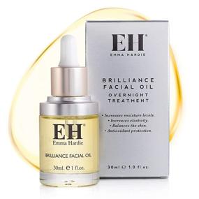 img 4 attached to 🌿 Emma Hardie Brilliance Facial Oil: Vegan Overnight Nourishing Oil for Face, Natural Antioxidant Moisturizer - Nourish and Balance Skin, Cruelty-Free Skincare for All Skin Types (30mL)