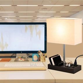 img 2 attached to Briever Multi Functional Charging Organizer Nightstand