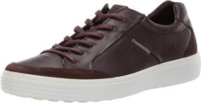 img 4 attached to ECCO Sneaker Coffee Suede 16 16 5: Stylish and Comfortable Footwear for Men