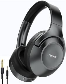 img 4 attached to 🎧 Abingo Hybrid Active Noise Cancelling Headphones with Microphone BT30NC Pro Bluetooth 5.0: Best Over-Ear Headset for Wired and Wireless, 40 Hours Playtime, Deep Bass Headphone