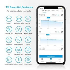 img 2 attached to 📱 Active Era Smart Scale Body Fat Scale: Maximize Wellness with Bluetooth Connectivity & Free Smartphone App (Black)
