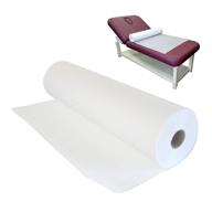 🛏️ waterproof bed cover roll - 50 pcs of disposable non-woven bed sheet, 31" x 70" for spa, massage, tattoo and exam tables logo