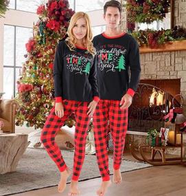 img 1 attached to Family Matching Christmas Pajamas Sleepwear Boys' Clothing ~ Sleepwear & Robes