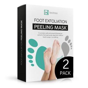 img 4 attached to 👣 Foot Peel Mask - 2 Pack - Removing Calluses and Dead Skin Cells - Achieve Baby Soft Feet - Exfoliating Natural Treatment - Healing Rough Heels - Attain Soft Feet by Lavinso