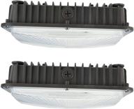 💡 super bright 70w commercial led canopy light fixture - 2 pack, 8400 lumens - ideal for gas stations, carports, warehouses, garages, and shops - indoor/outdoor lighting (2-pack 70w) логотип