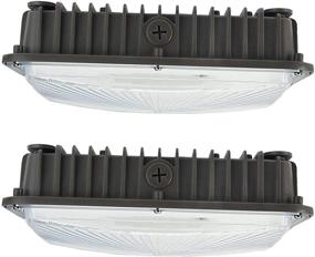 img 4 attached to 💡 Super Bright 70W Commercial LED Canopy Light Fixture - 2 Pack, 8400 Lumens - Ideal for Gas Stations, Carports, Warehouses, Garages, and Shops - Indoor/Outdoor Lighting (2-Pack 70W)