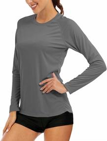 img 4 attached to Protection Shirts Performance Athletic Workout Women's Clothing for Swimsuits & Cover Ups