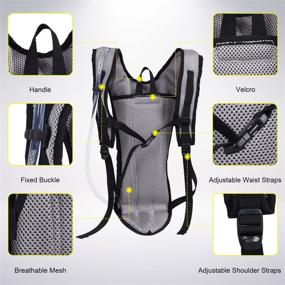 img 2 attached to Stay Hydrated on Outdoor Adventures with PORTAL Cycling Hydration Backpack and 2.0L Water Bladder